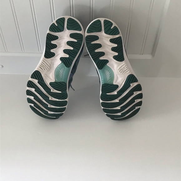 Asics Teal Blue Athletic Shoes with Cushioned Sole - Picture 4 of 6